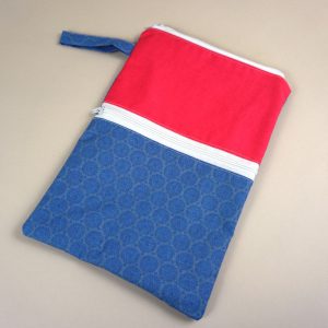 Wetbag– dupli- nepromočiva torbica za uloške-Pink i plavo sa zvjezdicama