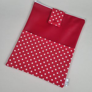 Pidžama za knjige- Book sleeve-crvene točke
