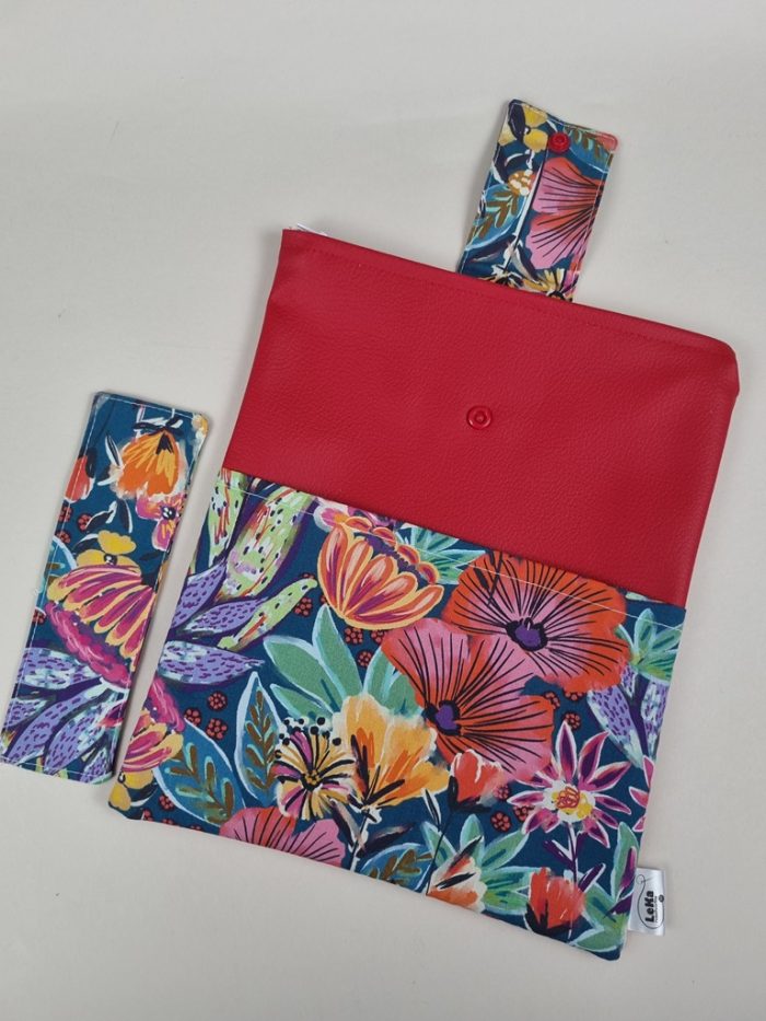 Pidžama za knjige- Book sleeve-Tropsko crvena - Slika 2
