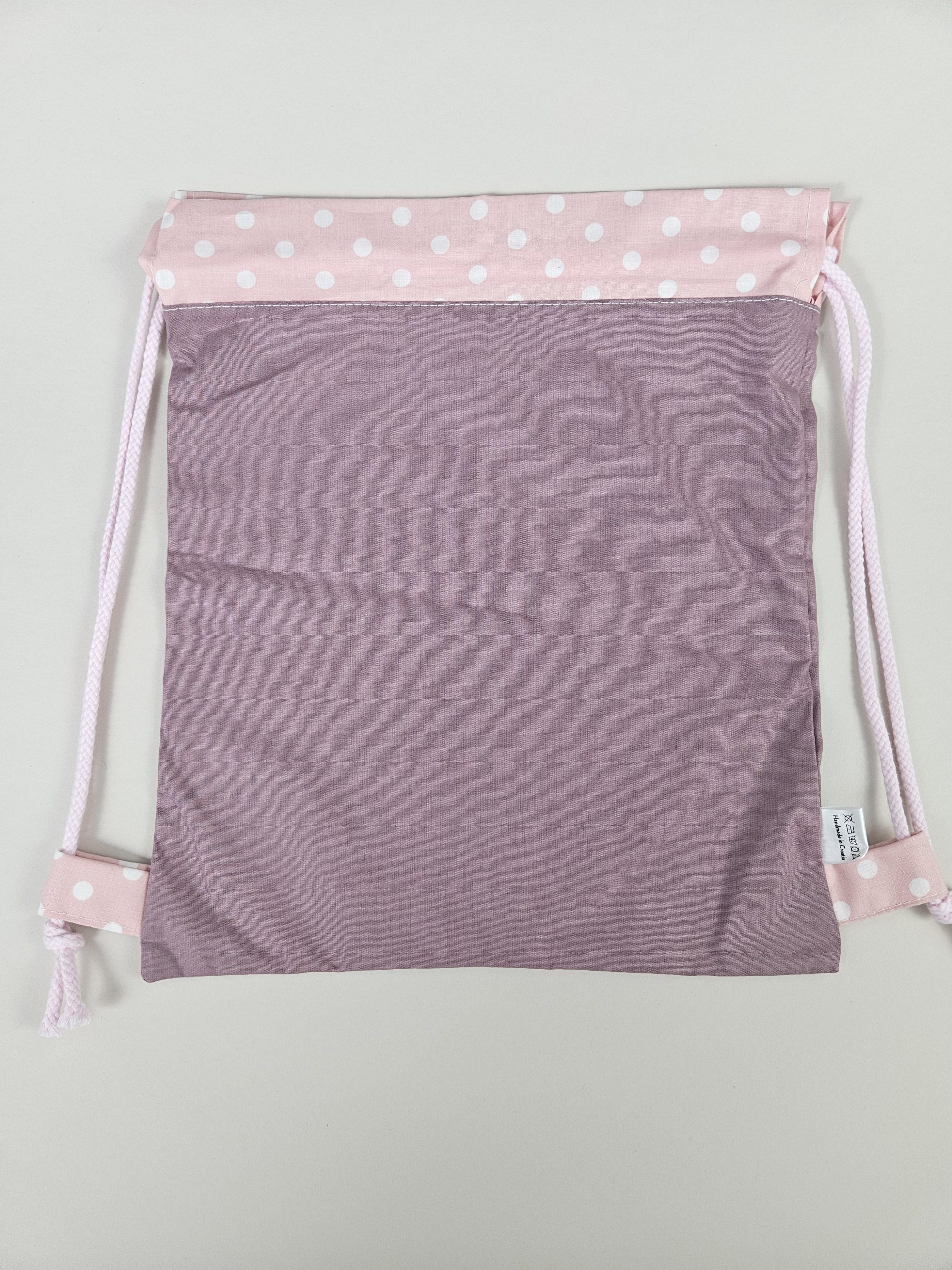 Mali Ruksak- vrećica za vrtić i školu- Rozi