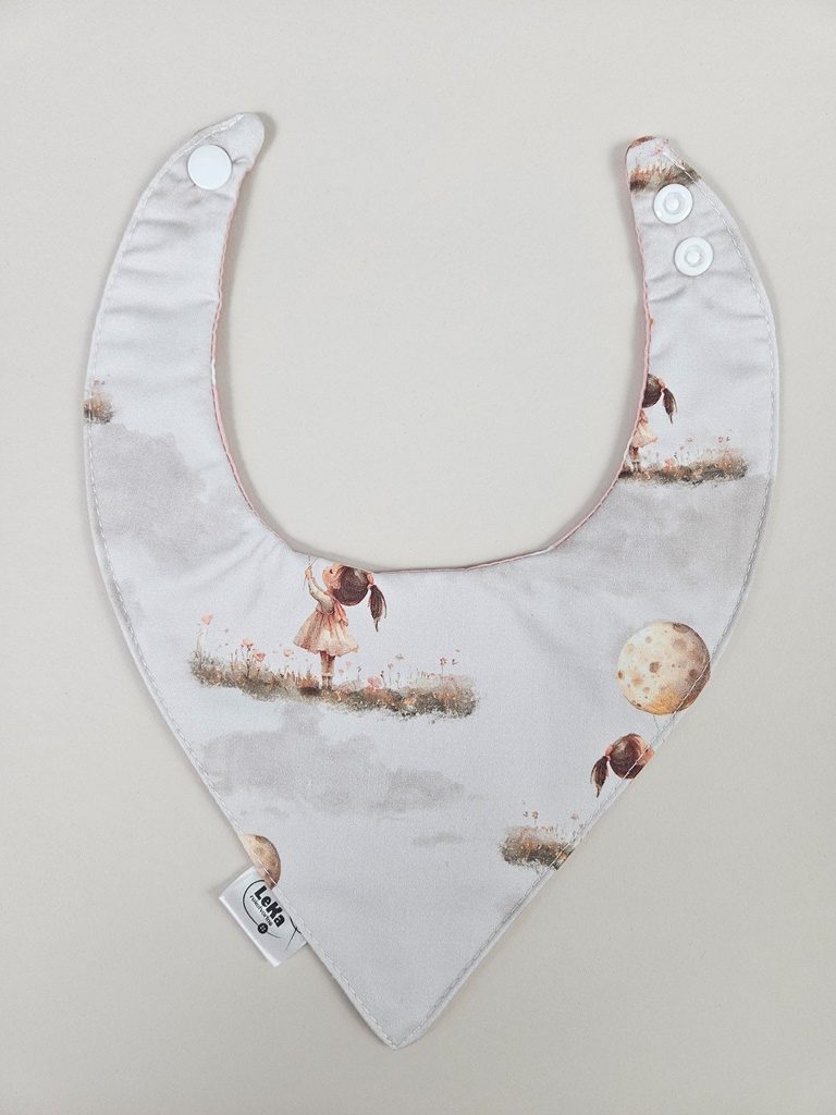 Dvostrani nepropusni slinček- Djevojčica i mjesec - Slika 3