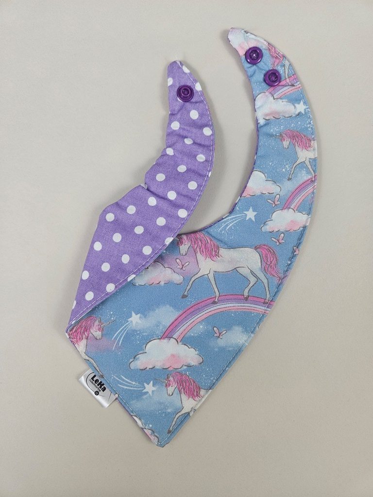 Dvostrani nepropusni slinček- Jednorozi i točke