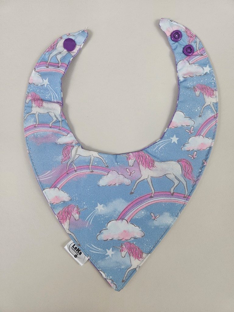 Dvostrani nepropusni slinček- Jednorozi i točke - Slika 3