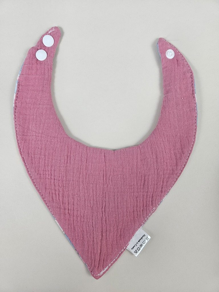 Dvostrani nepropusni slinček- Jednorozi i muslin - Slika 2