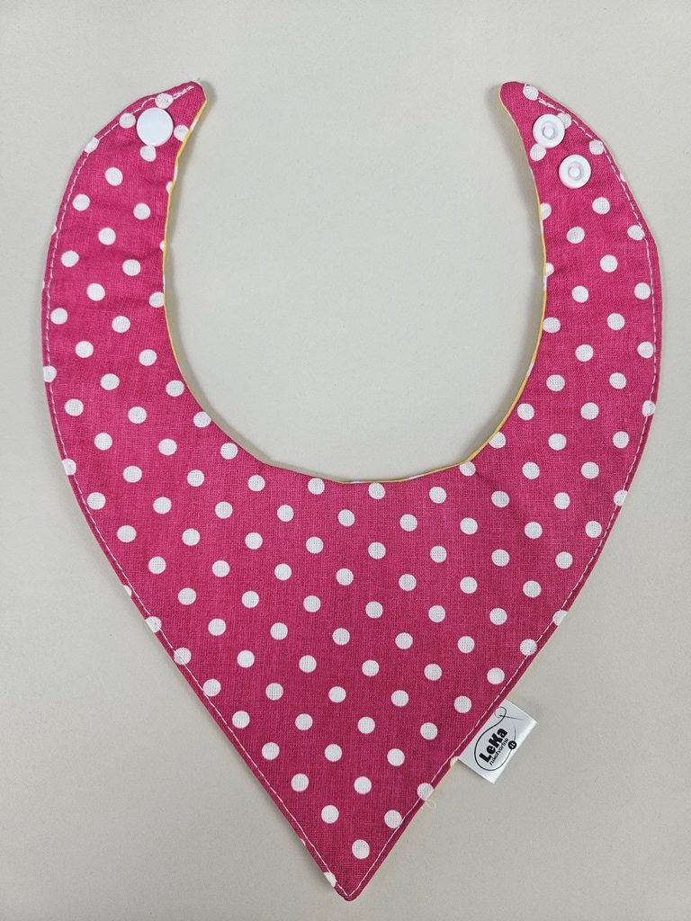 Dvostrani nepropusni slinček-Roze i žute točkice - Slika 3