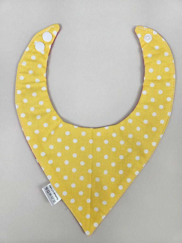 Dvostrani nepropusni slinček-Roze i žute točkice - Slika 2