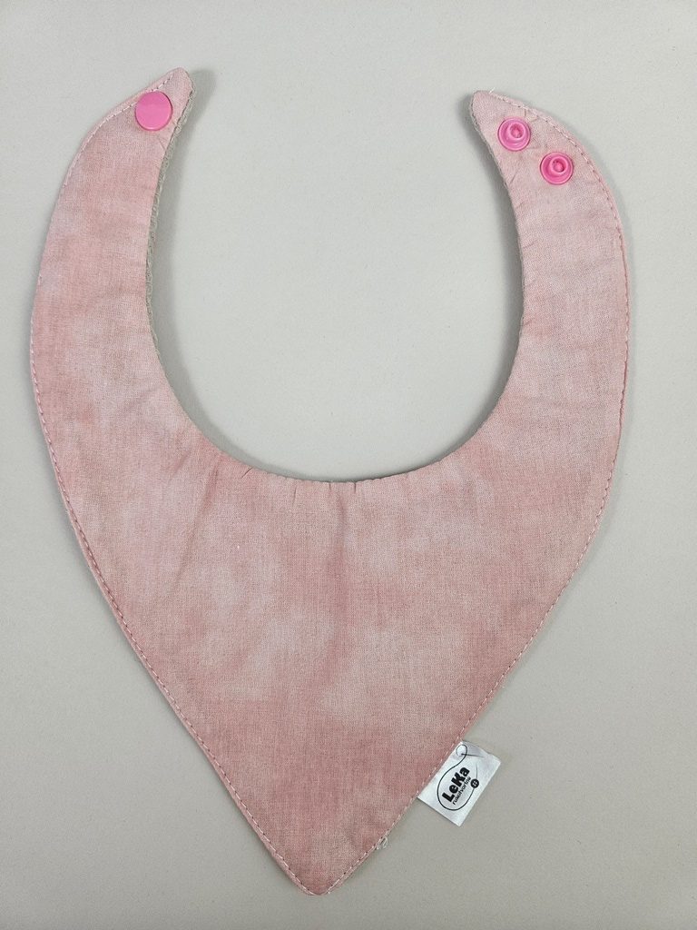 Dvostrani nepropusni slinček- rozi waffle - Slika 3