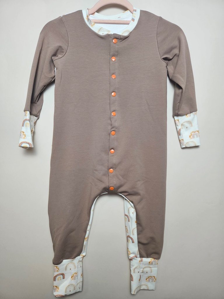 Pamučna zimska vreća za spavanje- Smeđa i duge