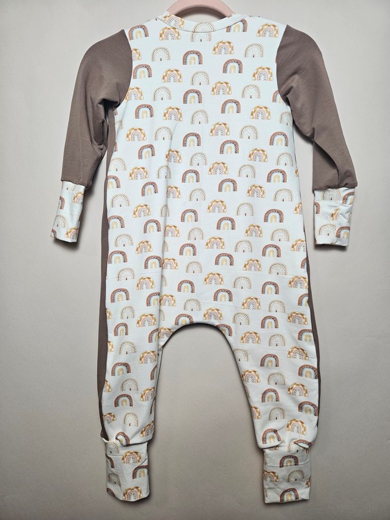 Pamučna zimska vreća za spavanje- Smeđa i duge - Slika 2